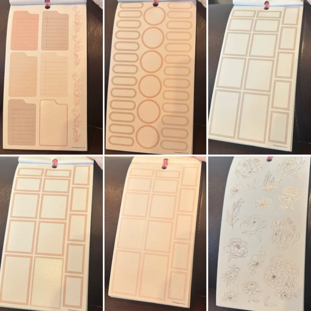 Sophisticated Florals & Pressed Florals Sticker Books by the Happy Planner